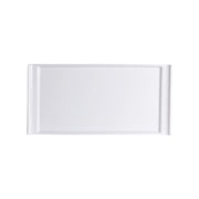 Utopia | Tableware | Cafe Porcelain Rectangle Tray Handled 20 x 10cm (7 7/8 x 3 7/8") | Bespoke77