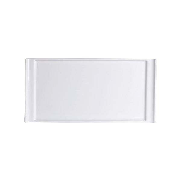 Utopia | Tableware | Cafe Porcelain Rectangle Tray Handled 20 x 10cm (7 7/8 x 3 7/8") | Bespoke77