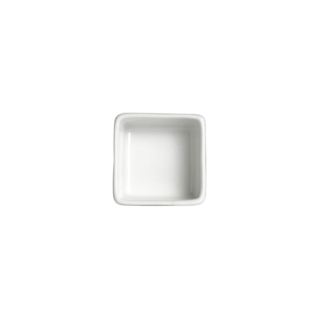Utopia | Tableware | Cafe Porcelain Square Ramekin 5.7 x 3.2cm 7cl (2 1/4 x 1 1/4" 2 1/2oz) | Bespoke77
