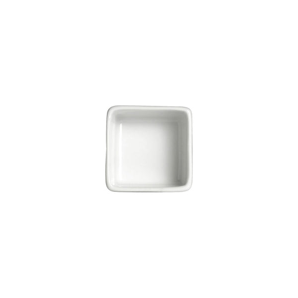 Utopia | Tableware | Cafe Porcelain Square Ramekin 5.7 x 3.2cm 7cl (2 1/4 x 1 1/4" 2 1/2oz) | Bespoke77