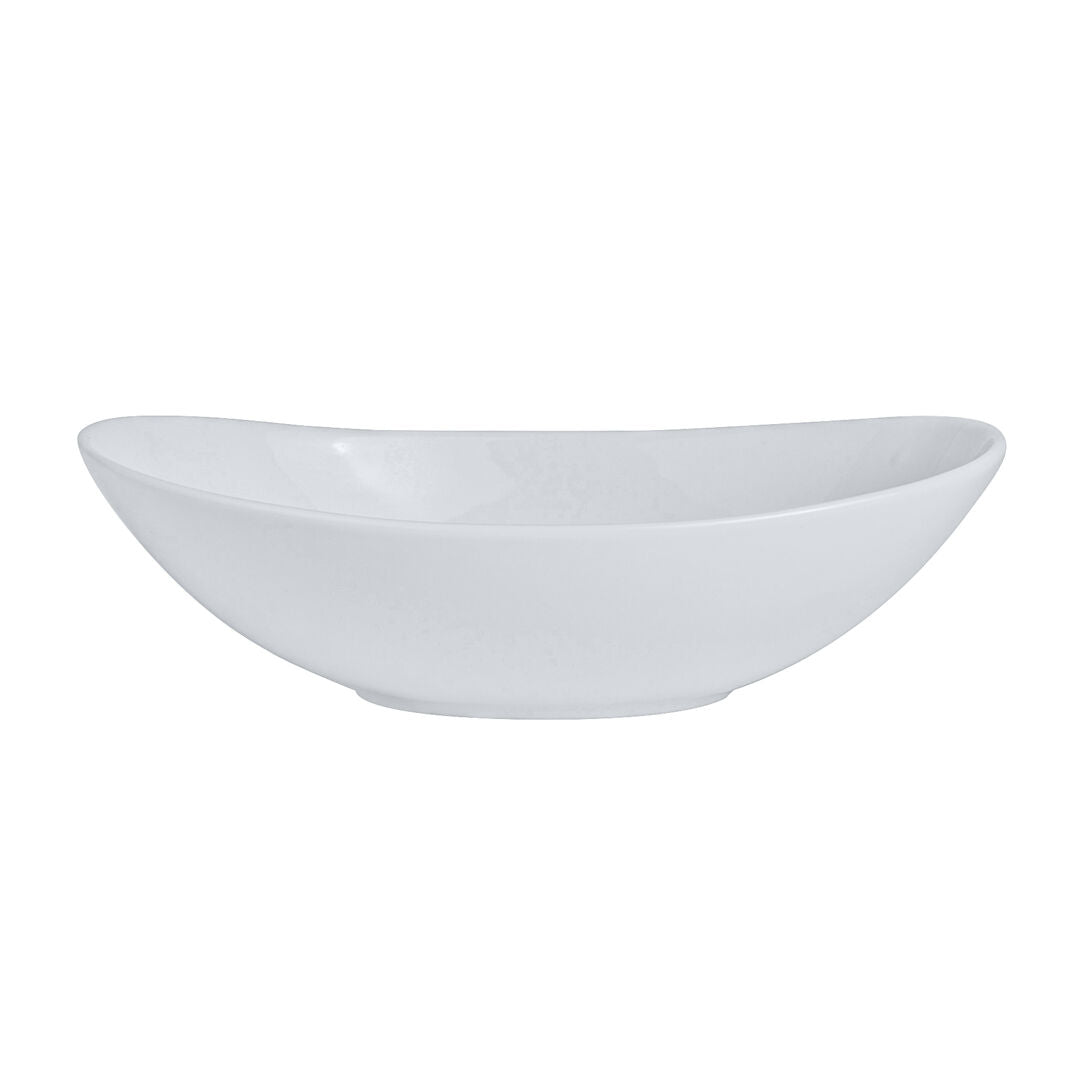 Utopia | Tableware | Cafe Porcelain Oval Bowl 15.25 x 9.5cm 17.7cl (6 x 3 3/4" 6 1/4oz) | Bespoke77