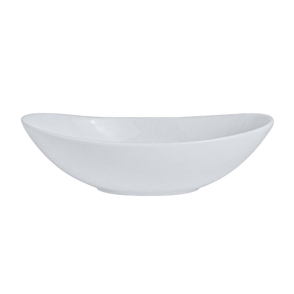 Utopia | Tableware | Cafe Porcelain Oval Bowl 15.25 x 9.5cm 17.7cl (6 x 3 3/4" 6 1/4oz) | Bespoke77