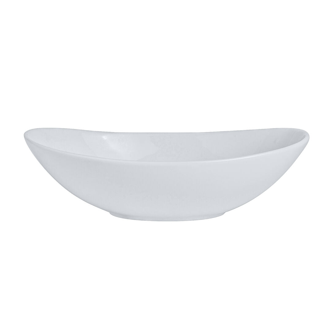 Utopia | Tableware | Cafe Porcelain Oval Bowl 20 x 12.7cm 45.5cl (7 7/8 x 5" 16oz) | Bespoke77