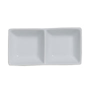 Utopia | Tableware | Cafe Porcelain Double Well Tray 14.5 x 7cm 6cl (5 3/4 x 2 3/4" 2oz) | Bespoke77