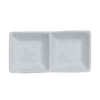 Utopia | Tableware | Cafe Porcelain Double Well Tray 14.5 x 7cm 6cl (5 3/4 x 2 3/4" 2oz) | Bespoke77