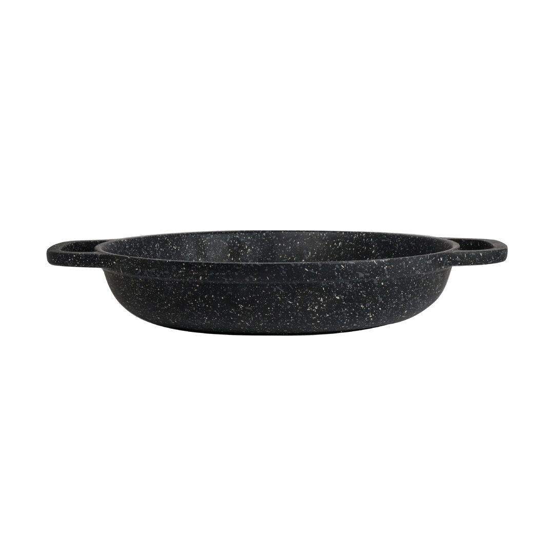Utopia | Buffet | Black Oval Handled Casserole 32.4 x 22.9 x 5.4cm 165.6cl (12 3/4 x 9 x 2 1/8" 56oz) | Bespoke77