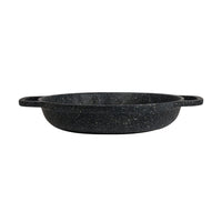 Utopia | Buffet | Black Oval Handled Casserole 26.7 x 18.7 x 4.5cm 85.8cl (10 1/2 x 7 3/8 x 1 3/4" 29oz) | Bespoke77