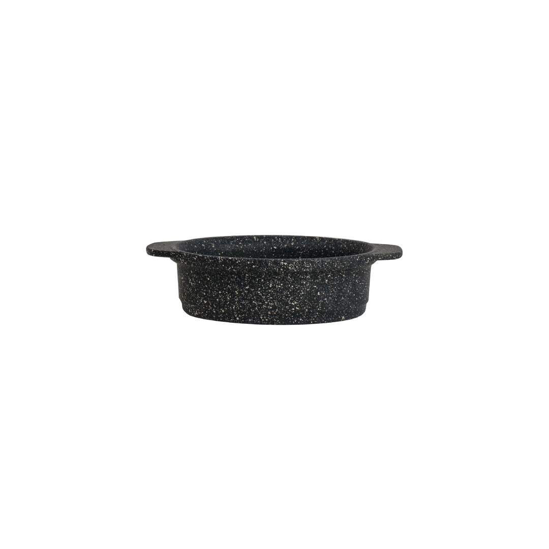 Utopia | Buffet | Black Oval Mini Crock 17.8 x 12 x 4.5cm 43.6cl (7 x 4 3/4 x 1 3/4" 14 3/4oz) | Bespoke77