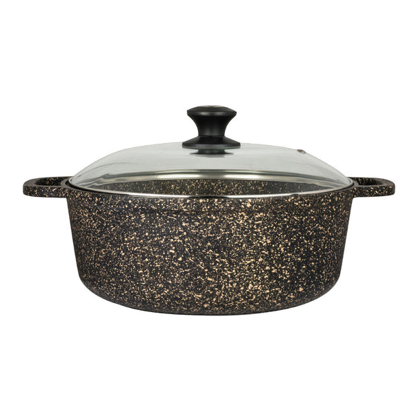 Bronze Induction Buffet Pot & Lid 37.5 x 28 x 11.4cm 561.cl (14 3/4 x 11 3/4 x 4 1/2" 190oz)