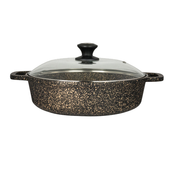 Bronze Induction Buffet Pot & Lid 37.5 x 28 x 8.25cm 384.5cl (14 3/4 x 11 3/4 x 3 1/4" 130oz)