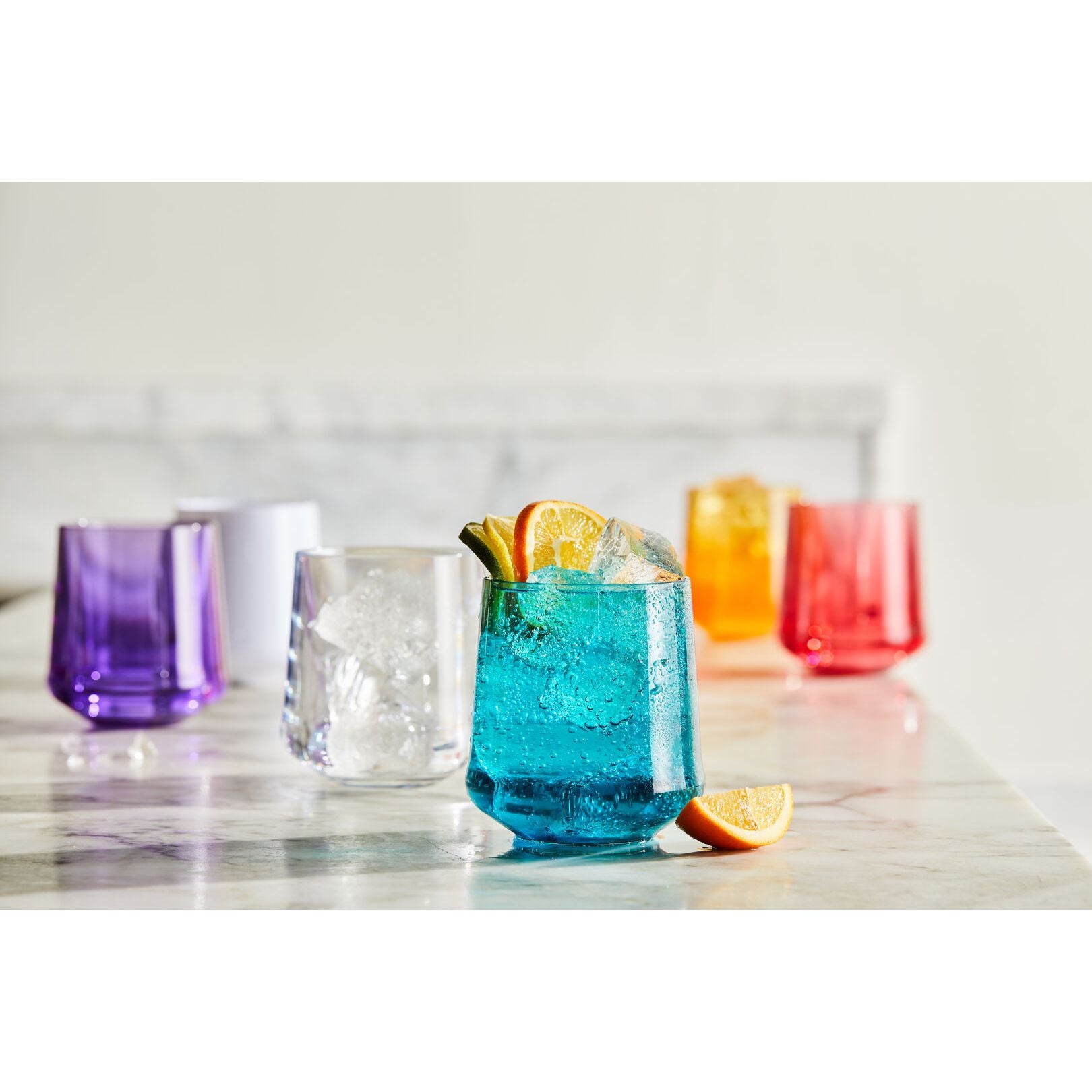 Utopia | Drinkware | Summit Blue Summit Stemless Wine 34cl (12.5oz) | Bespoke77