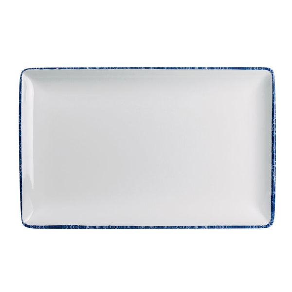 Utopia | Tableware | Blue Dapple Rectangle 30.5 x 19.1cm (12 x 7 1/2") | Bespoke77