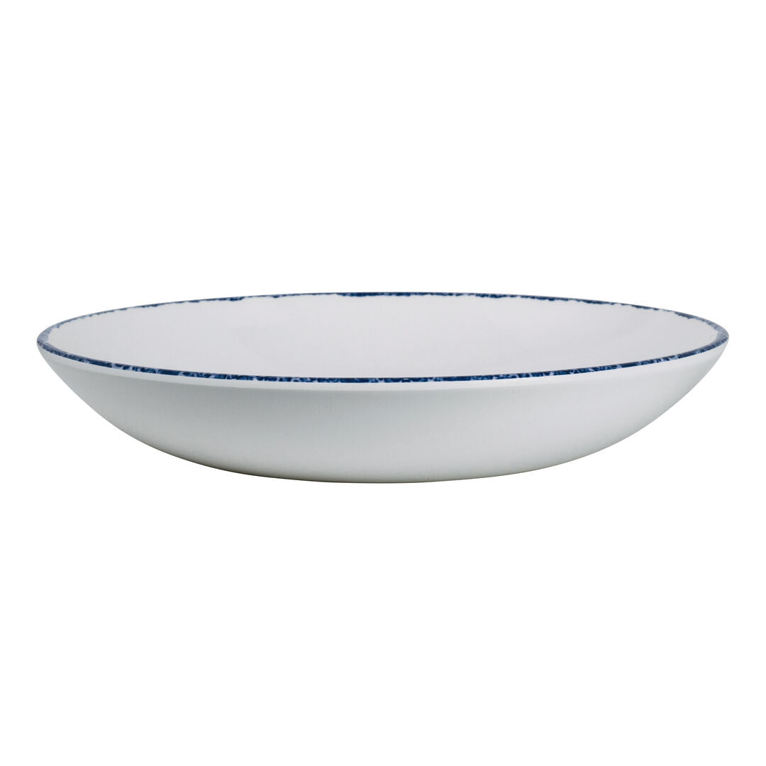Utopia | Tableware | Blue Dapple Coupe Bowl 25.4cm 112.4cl (10" 38oz) | Bespoke77