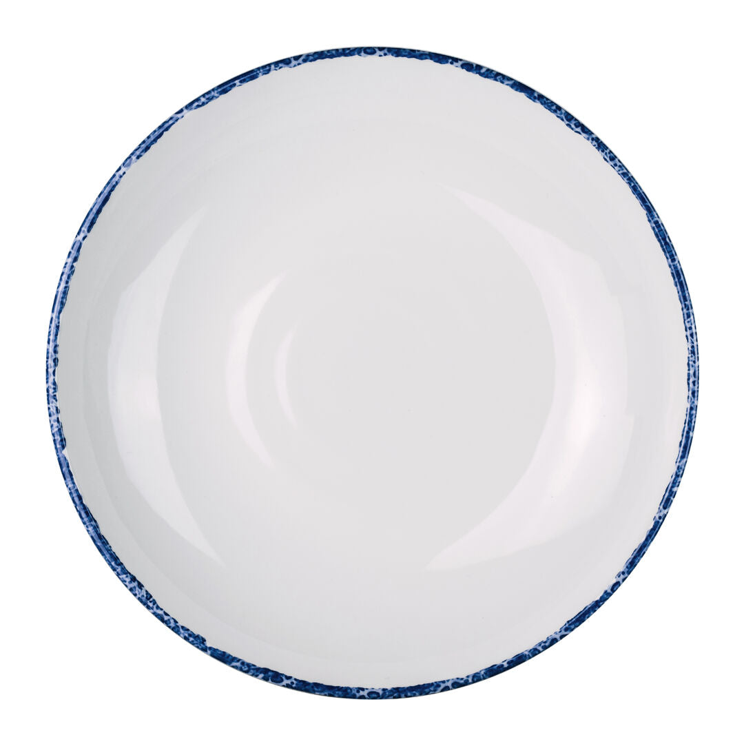 Utopia | Tableware | Blue Dapple Coupe Bowl 25.4cm 112.4cl (10" 38oz) | Bespoke77