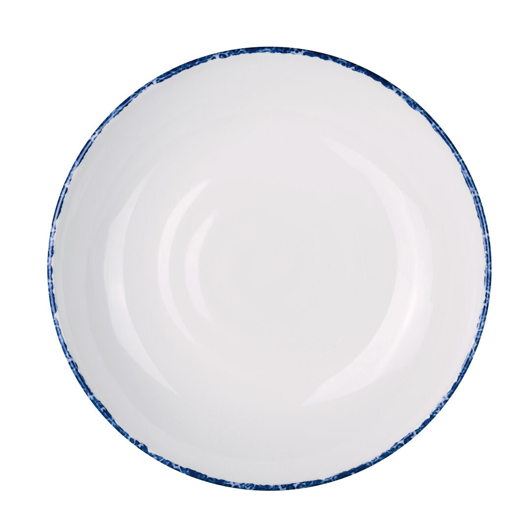 Utopia | Tableware | Blue Dapple Coupe Bowl 21.6cm 79.8cl (8 1/2" 27oz) | Bespoke77
