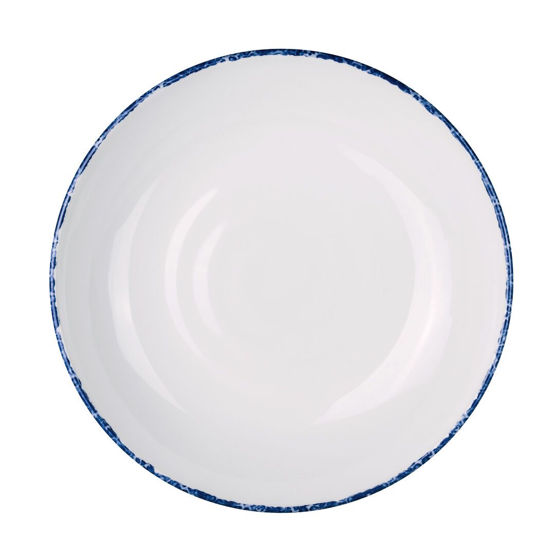 Utopia | Tableware | Blue Dapple Coupe Bowl 21.6cm 79.8cl (8 1/2" 27oz) | Bespoke77
