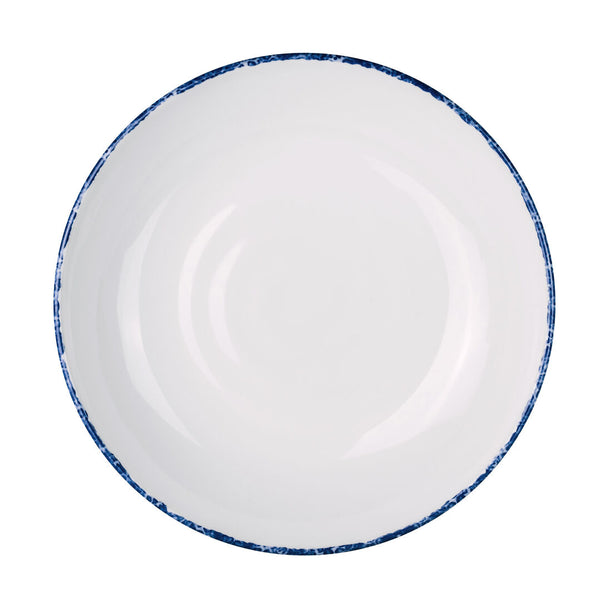 Utopia | Tableware | Blue Dapple Coupe Bowl 21.6cm 79.8cl (8 1/2" 27oz) | Bespoke77