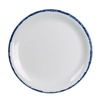 Utopia | Tableware | Blue Dapple Coupe Plate 20.3cm (8") | Bespoke77