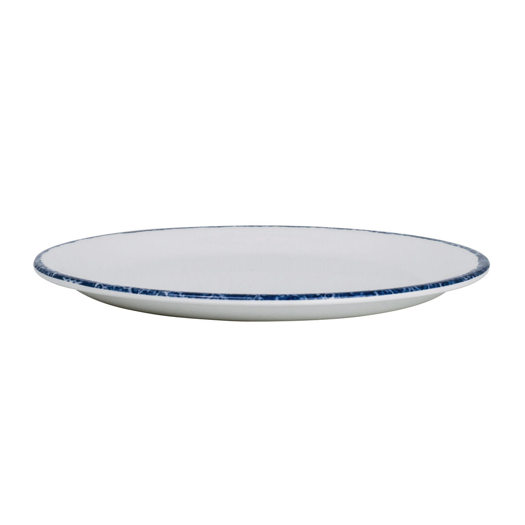 Utopia | Tableware | Blue Dapple Coupe Plate 20.3cm (8") | Bespoke77
