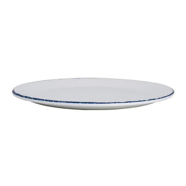Utopia | Tableware | Blue Dapple Coupe Plate 25.4cm (10") | Bespoke77