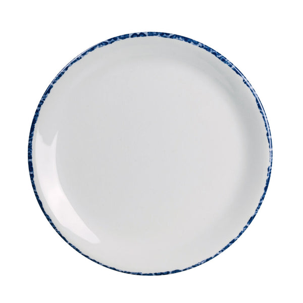 Utopia | Tableware | Blue Dapple Coupe Plate 15.2cm (6") | Bespoke77