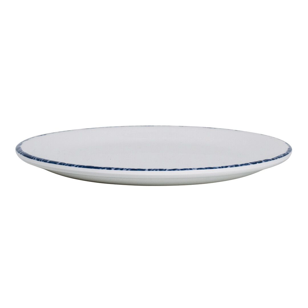 Utopia | Tableware | Blue Dapple Coupe Plate 15.2cm (6") | Bespoke77