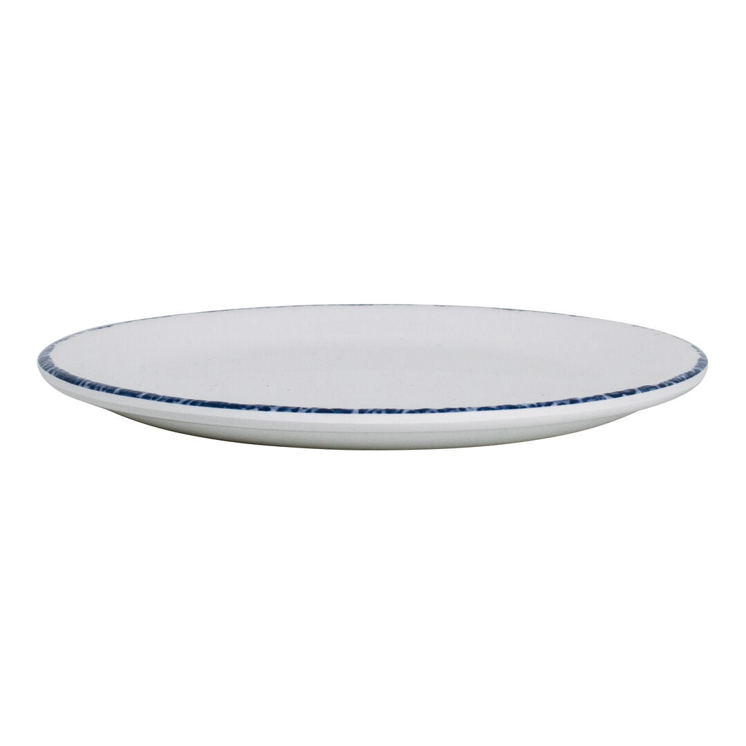 Utopia | Tableware | Blue Dapple Coupe Plate 15.2cm (6") | Bespoke77