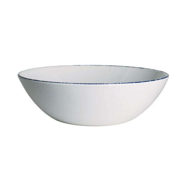 Utopia | Tableware | Blue Dapple Coupe Bowl 16.5cm 44.4cl (6 1/2" 15oz) | Bespoke77