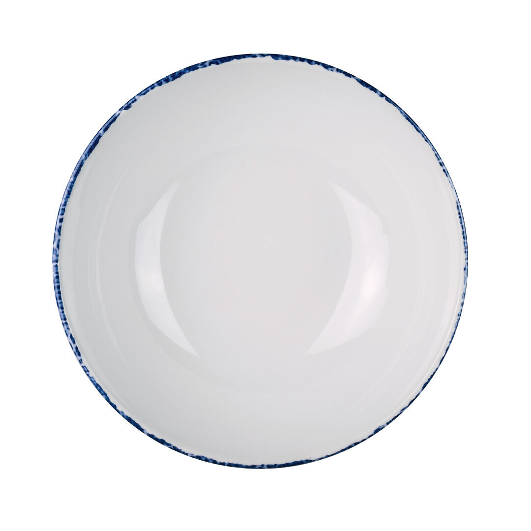 Utopia | Tableware | Blue Dapple Coupe Bowl 16.5cm 44.4cl (6 1/2" 15oz) | Bespoke77