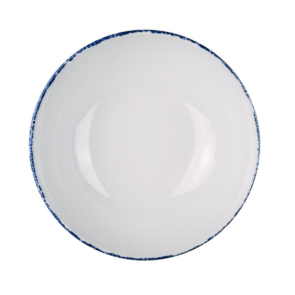 Utopia | Tableware | Blue Dapple Coupe Bowl 16.5cm 44.4cl (6 1/2" 15oz) | Bespoke77