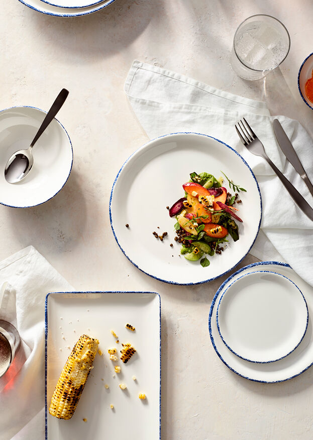 Utopia | Tableware | Blue Dapple Coupe Bowl 11.7cm 14.8cl (4 5/8" 5oz) | Bespoke77