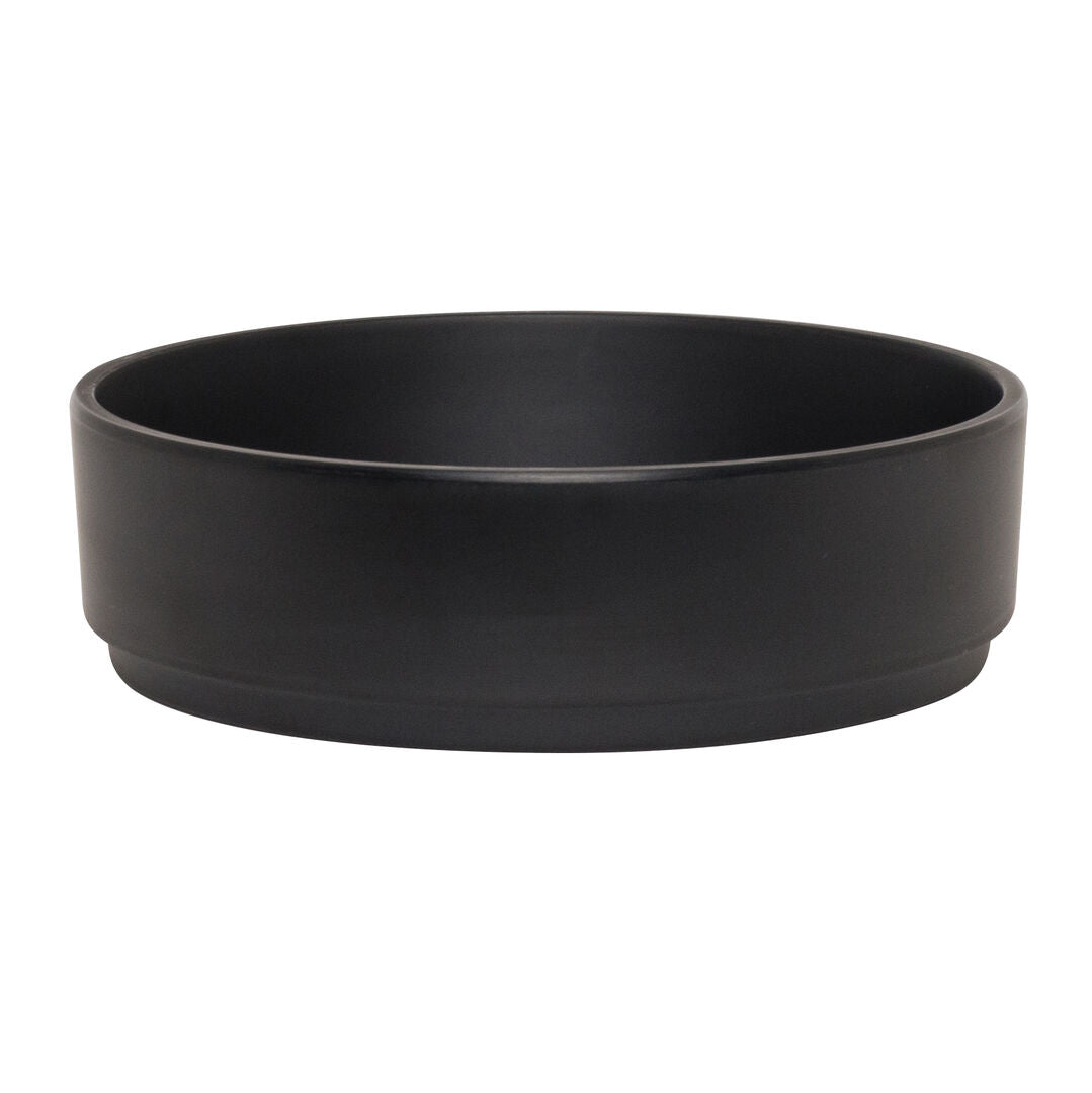 Utopia | Tableware | Cali Black Stack Bowl 15.9 x 4.8cm 59cl (6 1/4 x 1 7/8" 20oz) | Bespoke77