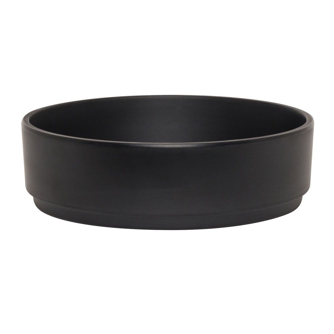 Utopia | Tableware | Cali Black Stack Bowl 15.9 x 4.8cm 59cl (6 1/4 x 1 7/8" 20oz) | Bespoke77
