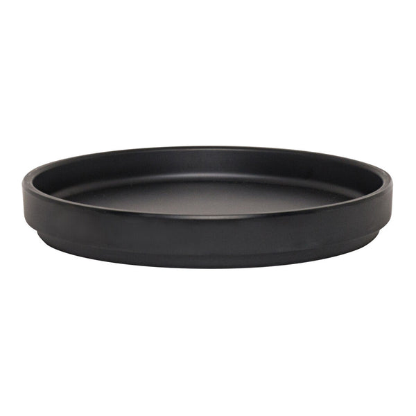 Utopia | Tableware | Cali Black Stack Plate 15.9 x 2.2cm (6 1/4 x 7/8") | Bespoke77