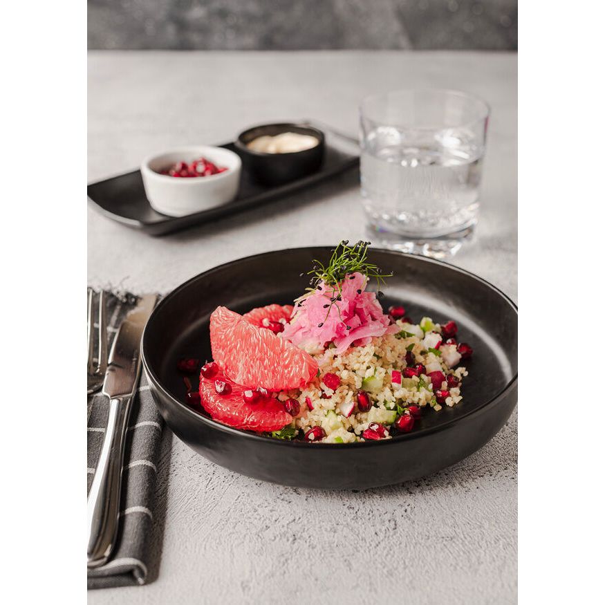 Utopia | Tableware | Cali Black Round Plate 27.3cm (10 3/4") | Bespoke77