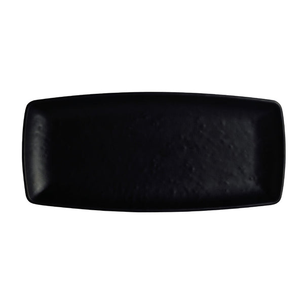 Utopia | Tableware | Cali Black Rectangle Plate 24.1 x 11cm  (9 1/2 x 4 1/3" ) | Bespoke77