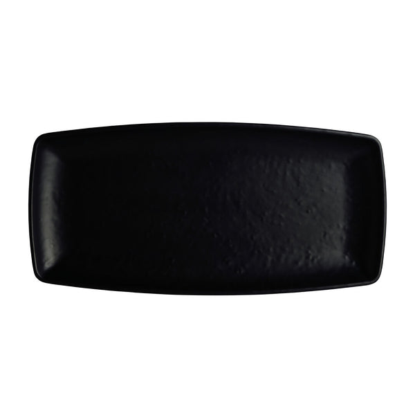 Utopia | Tableware | Cali Black Rectangle Plate 29.2 x 14cm  (11 1/2 x 5 1/2" ) | Bespoke77