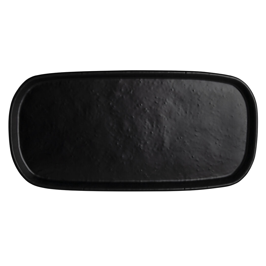 Utopia | Tableware | Cali Black Rectangle Tray 36.8 x 17.7cm (14 1/2 x 7") | Bespoke77