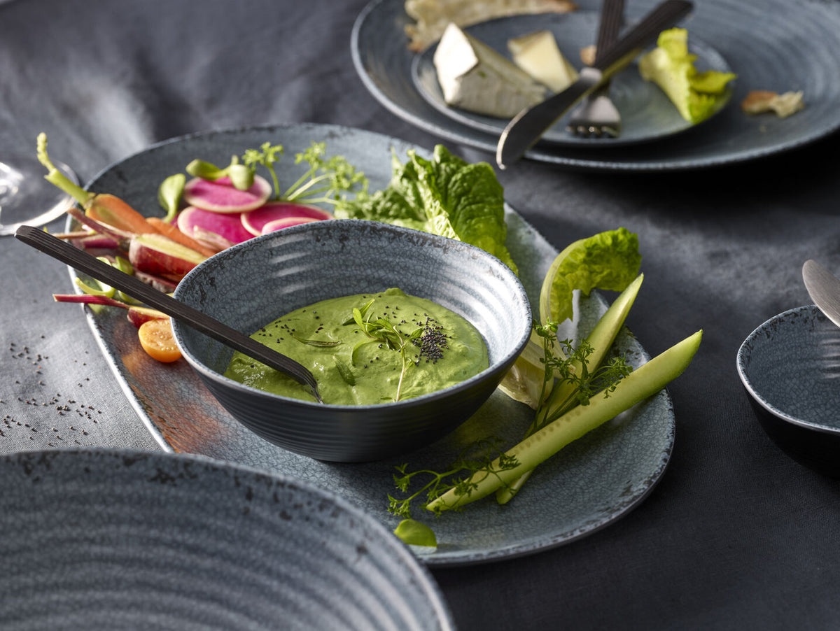 Utopia | Buffet | Pompeii Slate Small Round Bowl 24.4 x 9.5cm 2.25ltr (9 3/5 x 3 3/4" 2 3/8qrt) | Bespoke77