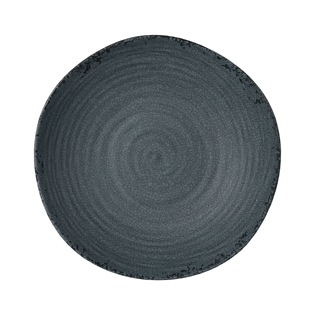 Utopia | Buffet | Pompeii Slate Medium Shallow Round Bowl 29.8 x 6.7cm 2.5ltr (11 3/4 x 2 5/8" 2/3qrt) | Bespoke77