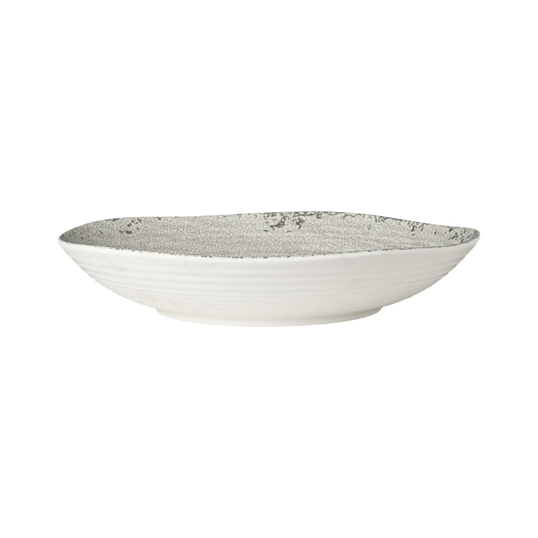 Utopia | Buffet | Pompeii Stone Medium Shallow Round Bowl 29.8 x 6.7cm 2.5ltr (11 3/4 x 2 5/8" 2/3qrt) | Bespoke77