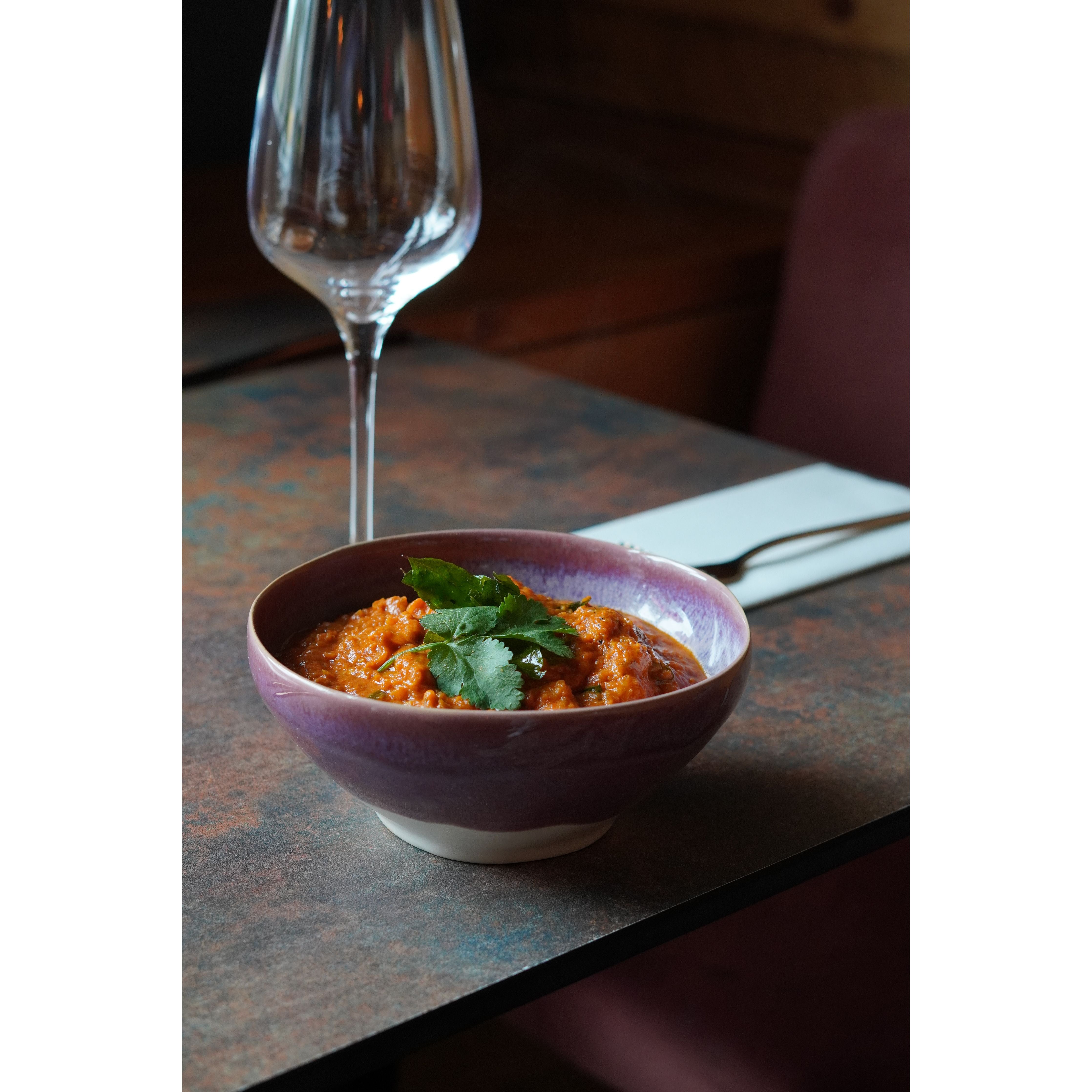 Californian Purple Shoreline Stoneware Organic Bowl 16cm Dia x 7cm H - 650ml/22oz