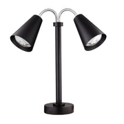 Modern Black Double Heat Lamp 220V UK Plug 55.9cm (22")
