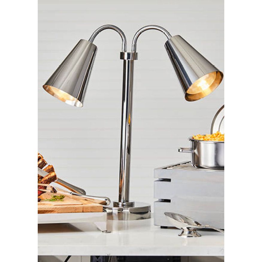 Homestyle Brushed Stainless Round Chafer 38.1 x 31.8 x 12.7cm 3.8ltr (15 x 12 1/2 x 5" 4qts)