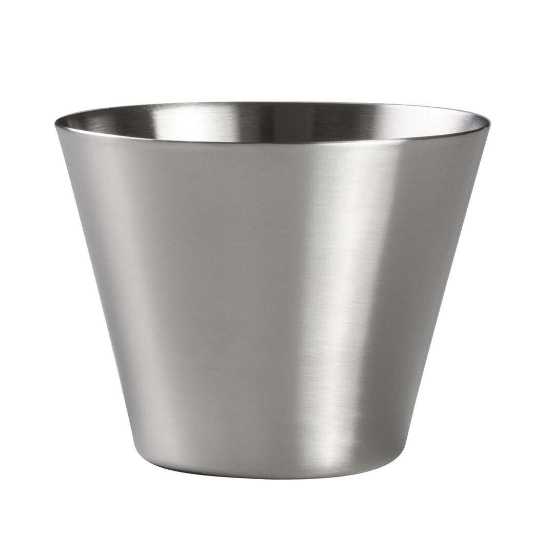 Utopia | Table Presentation | Metal Satin Fry Cup 9.8 x 7.6cm 34cl (3 7/8 x 3" 12oz) | Bespoke77