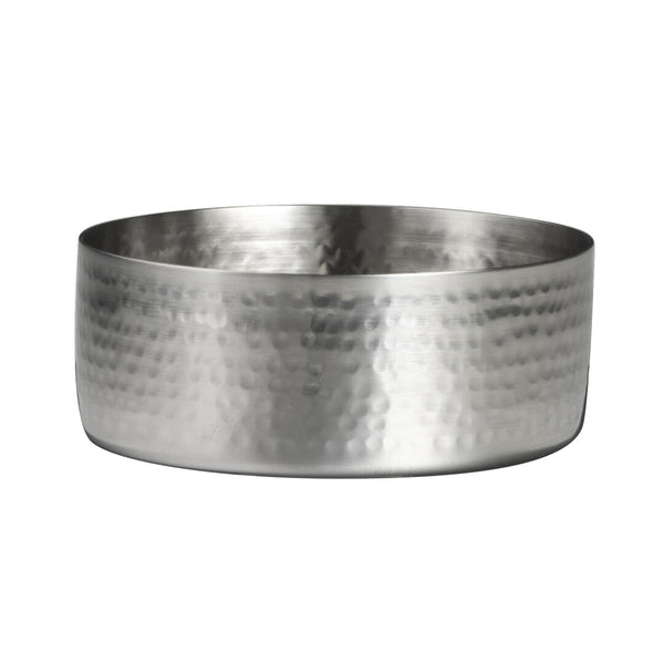 Utopia | Table Presentation | Metal Hammered Shallow Bowl 9.8 x 3.8cm 25.1cl (3 7/8 x 1 1/2" 8 1/2oz) | Bespoke77