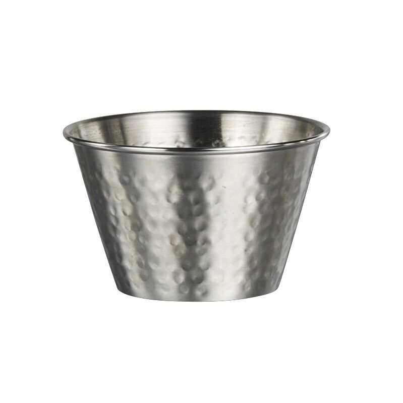 Utopia | Table Presentation | Metal Hammered Large Cup 8.6 x 5.1cm 17.7cl (3 3/8 x 2" 6oz) | Bespoke77