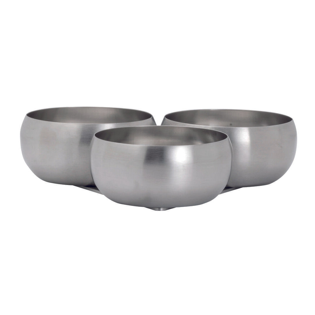 Utopia | Table Presentation | Metal Trio Snack Holder 17.8 x 4.4cm (7 x 1 3/4") | Bespoke77