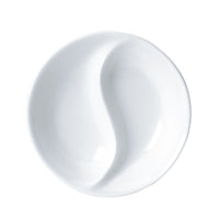 Utopia | Tableware | Oriental Round Divided Dish 9.7 x 2.3cm (3 4/5 x 9/10") | Bespoke77