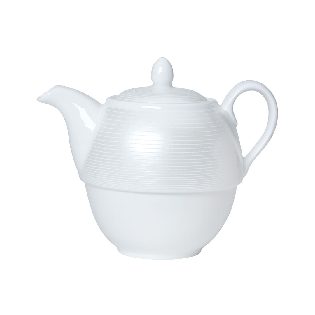Utopia | Tableware | Spiro Coupe Tea For One Teapot 12.4cm 46cl (5" 16oz) | Bespoke77